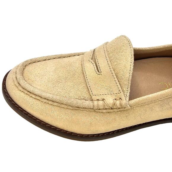 Vionic Waverly Light Gold Metallic Preppy Corpcore Loafer - Picture 3 of 7